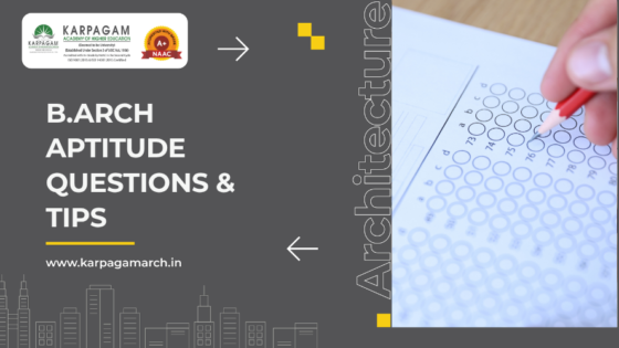 Aptitude Questions for B.Arch