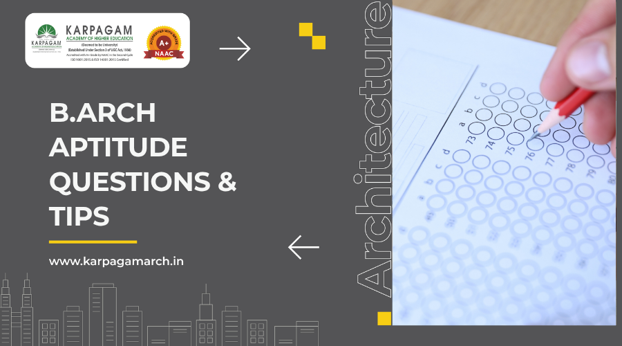 Aptitude Questions for B.Arch